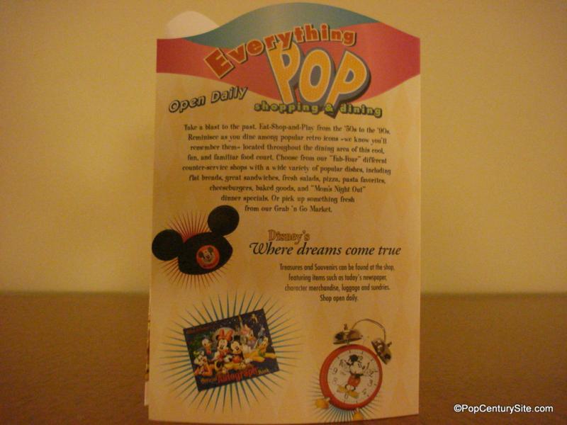 Menu in Room